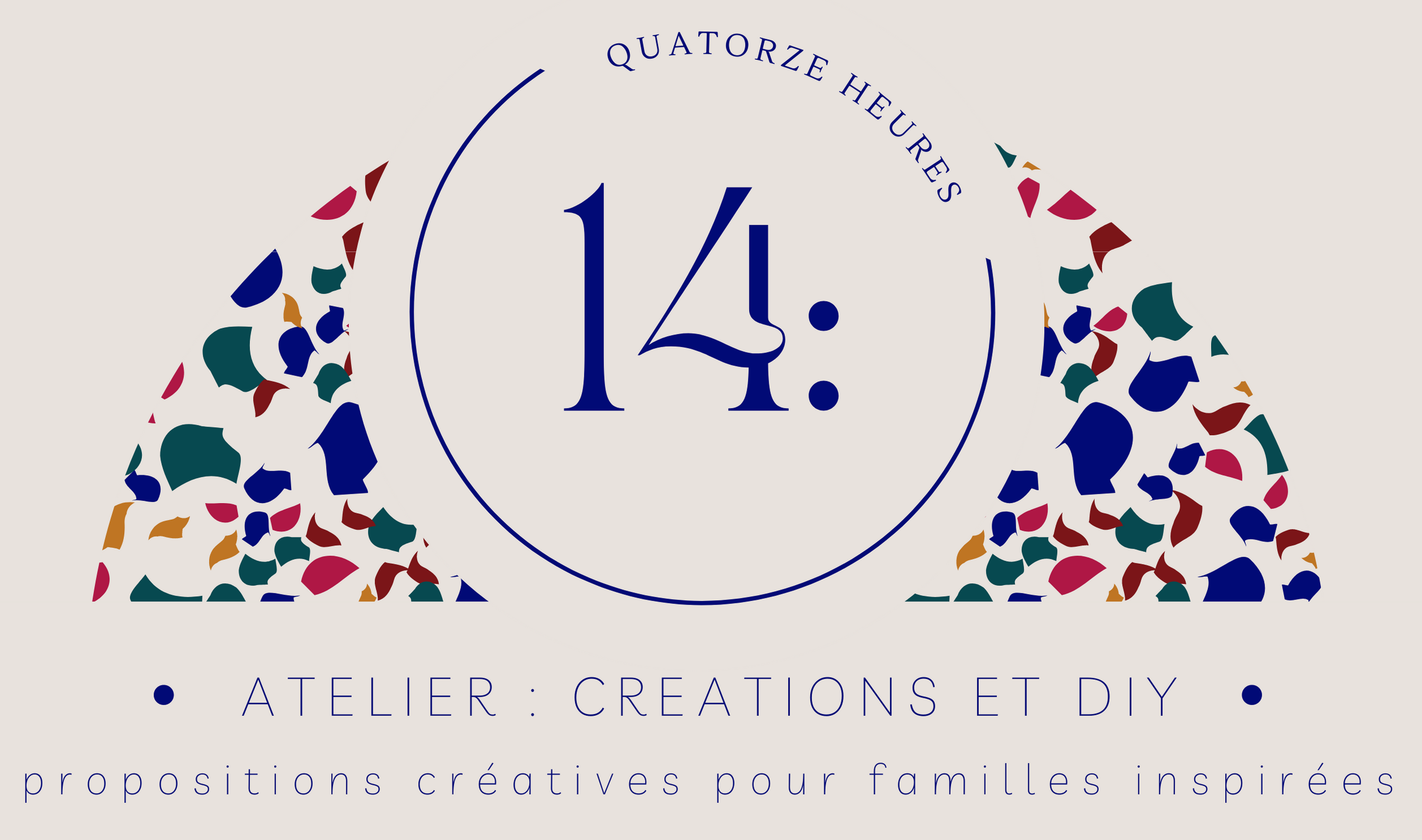 Atelier quatorze heures Atelier 14: Créations et DIY Propositions créatives pour familles inspirées LOGO
